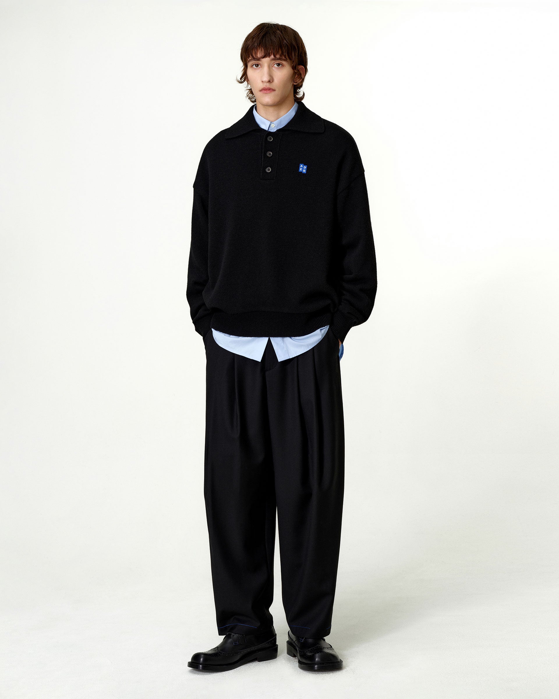 Ader Error - Sig; BL Tag knit 02 (Noir) product image 1 | TRAB K-Fashion Australia