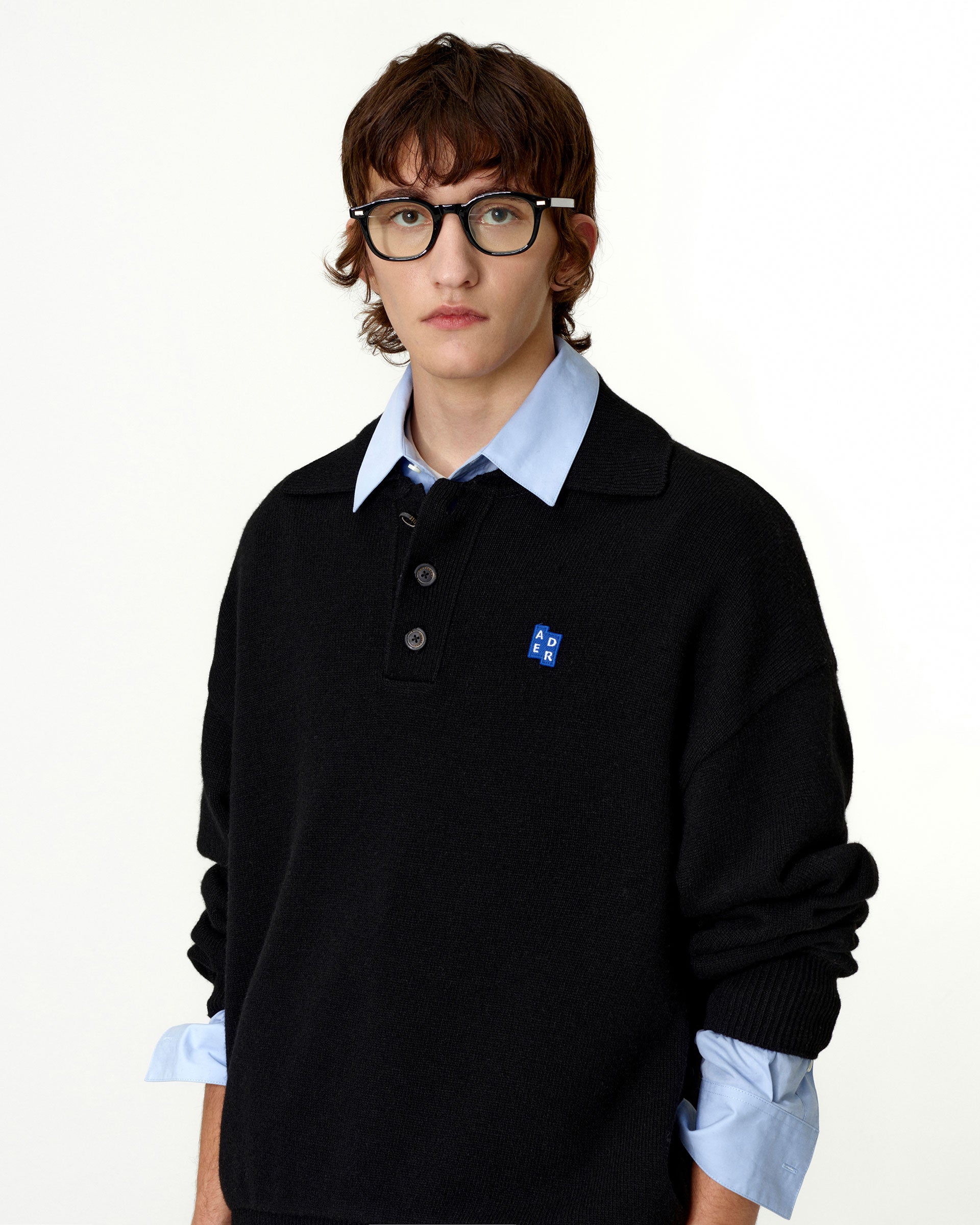 Ader Error - Sig; BL Tag knit 02 (Noir) product image 2 | TRAB K-Fashion Australia
