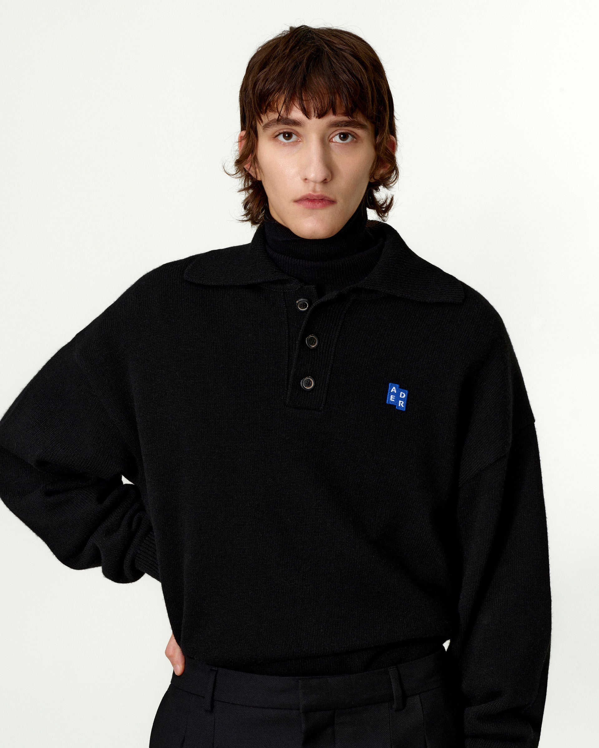 Ader Error - Sig; BL Tag knit 02 (Noir) product image 4 | TRAB K-Fashion Australia