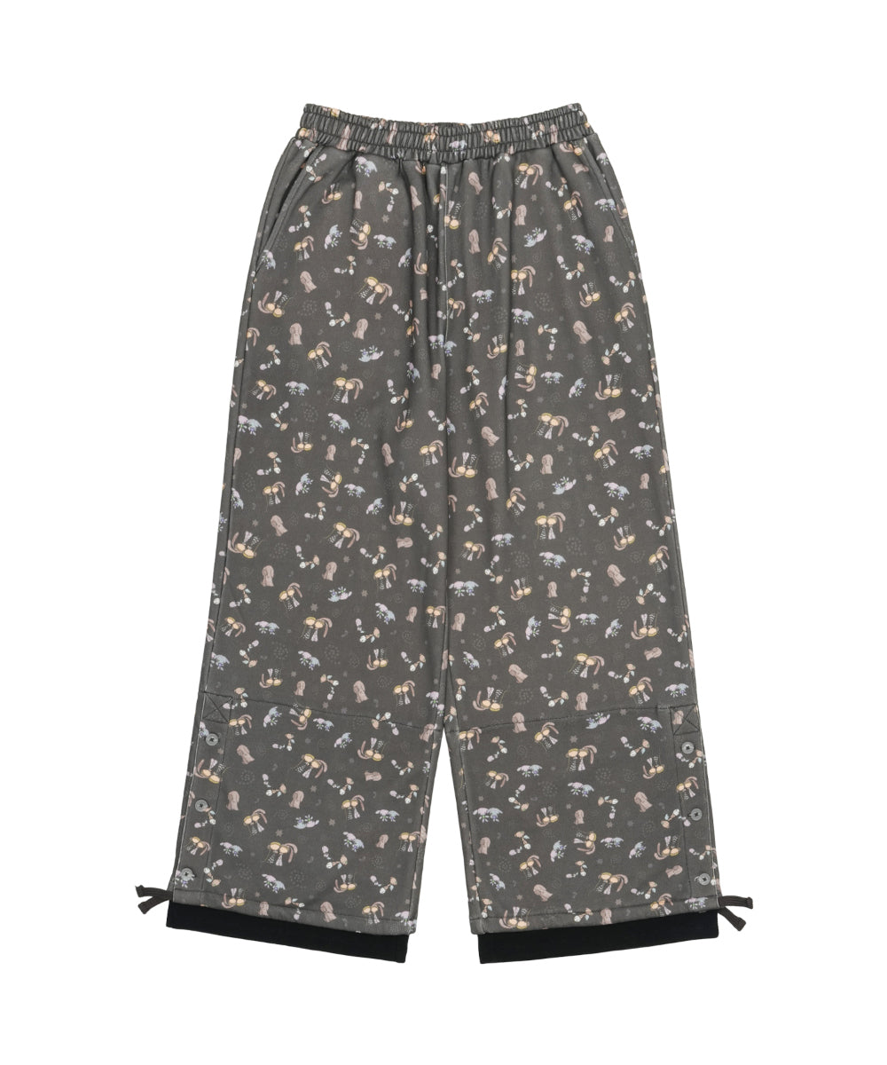 Coyseio - Teji Pattern Side Button Sweat Pants (Charcoal) product image 9 | TRAB K-Fashion Australia