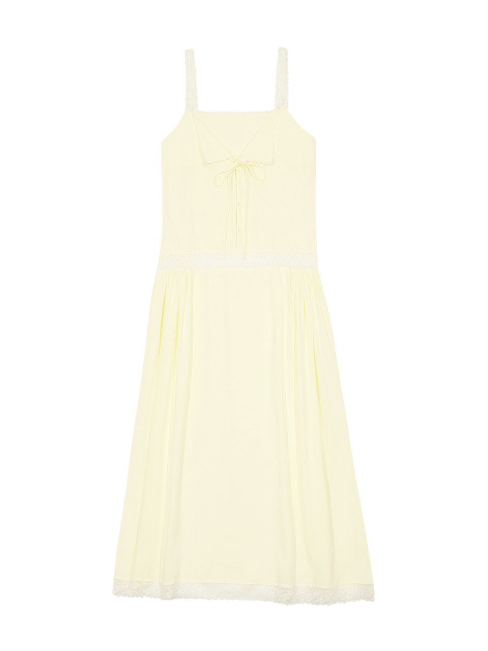 Margarin Fingers - Lace Belle Long One-Piece (Light Yellow) product image 2 | TRAB K-Fashion Australia
