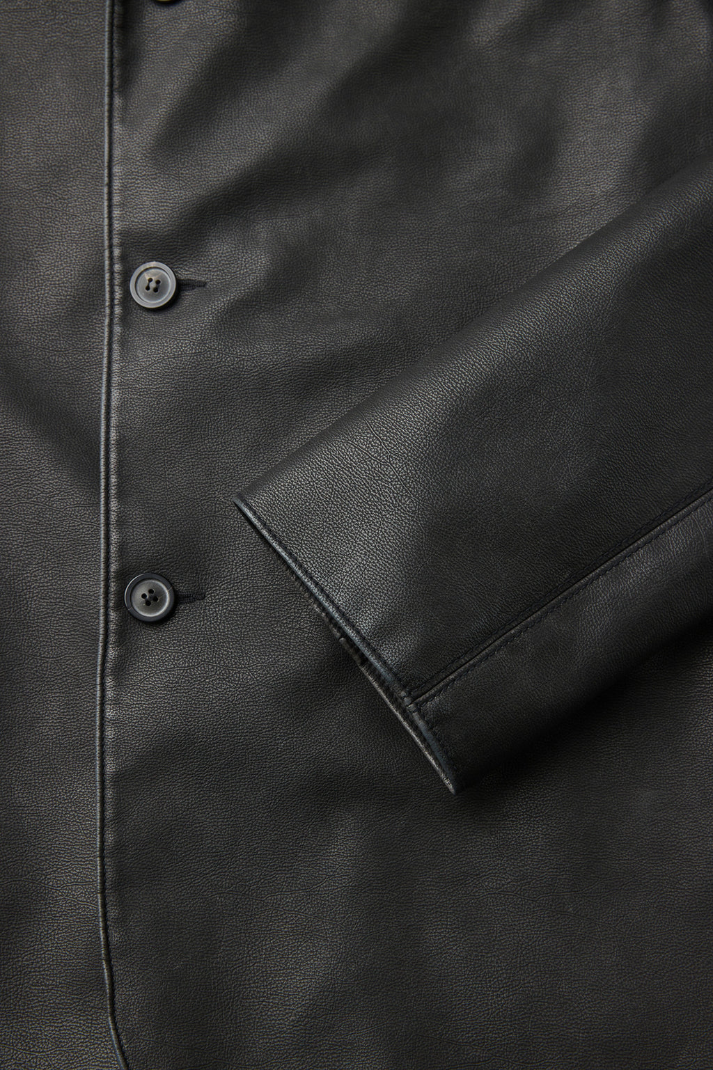 Coor - Washed Fake Leather Blazer (Washed Black) product image 6 | TRAB K-Fashion Australia