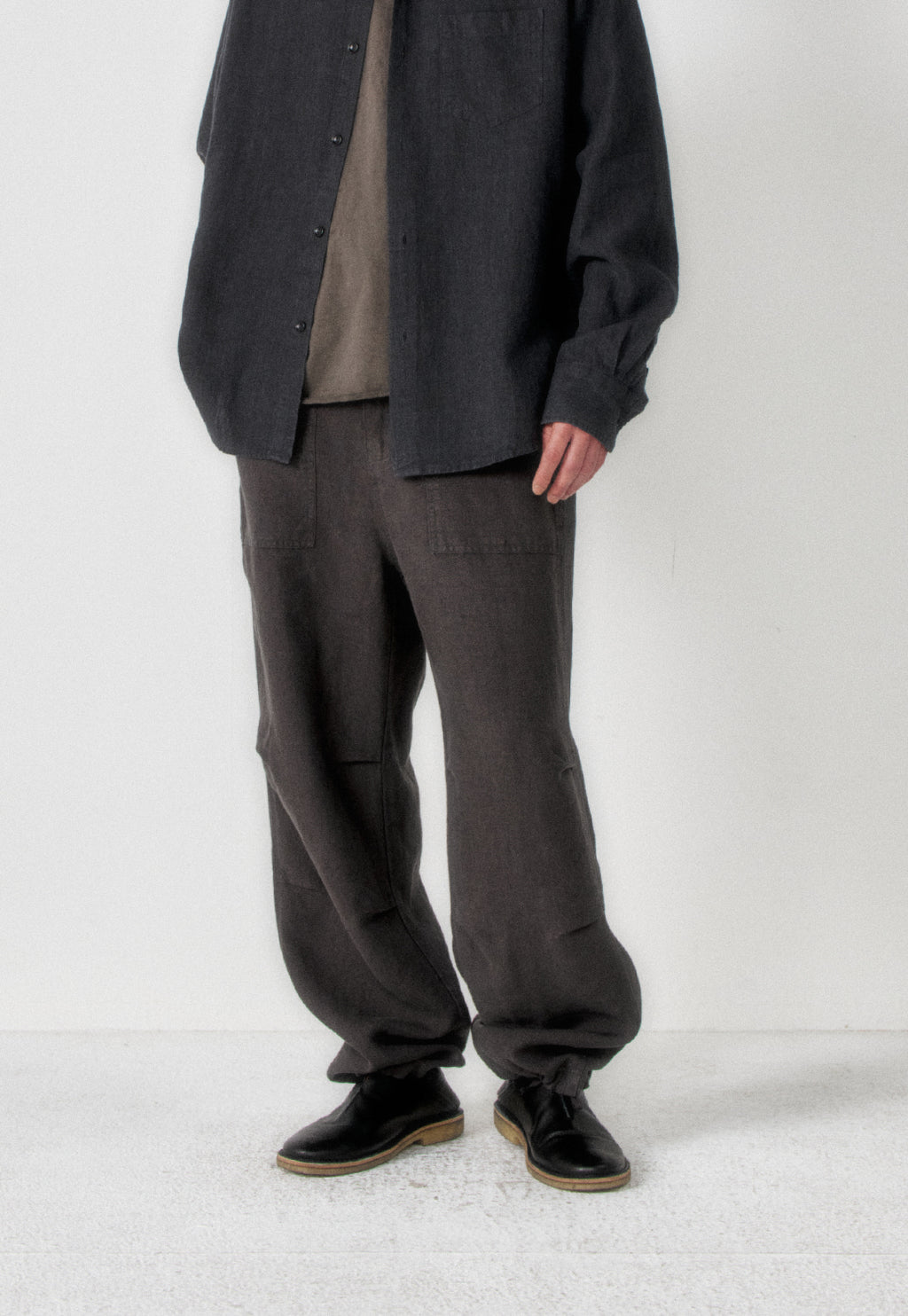 Art if acts - Linen Parachute Pants (Vintage Charcoal) product image 5 | TRAB K-Fashion Australia