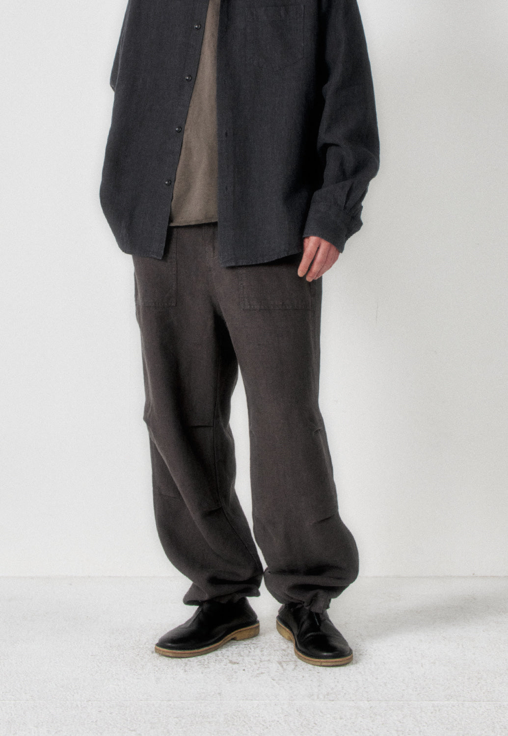 Art if acts - Linen Parachute Pants (Vintage Charcoal) product image 5 | TRAB K-Fashion Australia