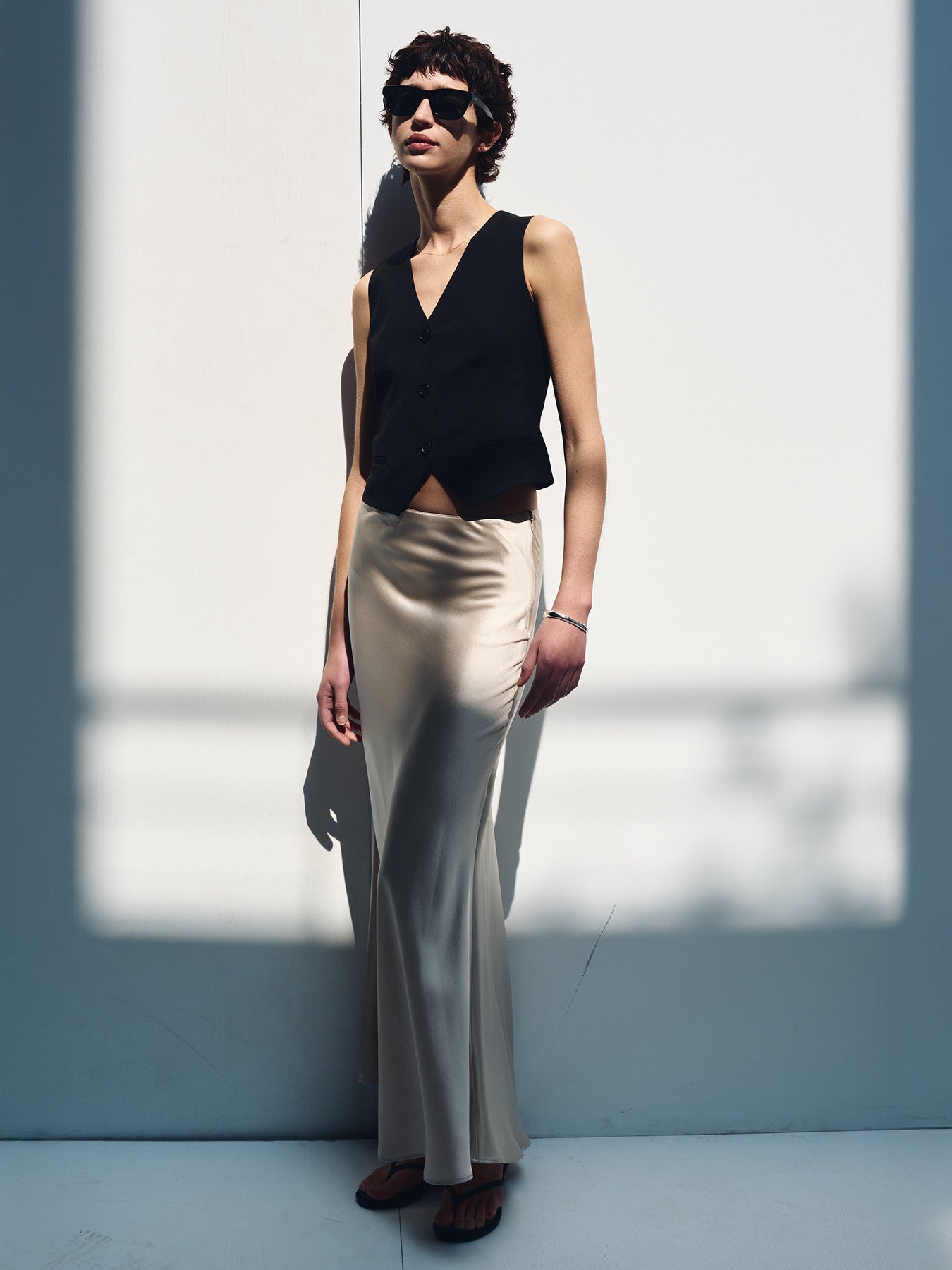 Tonywack - Slip Maxi Skirt (Beige) product image 9 | TRAB K-Fashion Australia