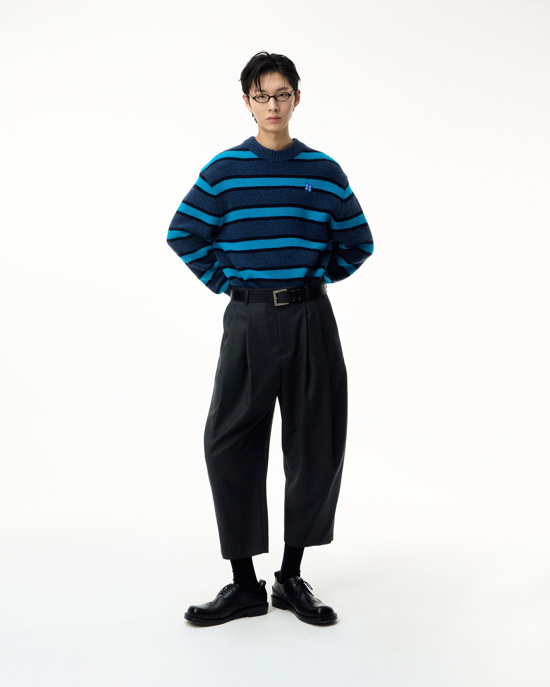 Ader Error - Sig; BL Tag knit 03 (Z-Blue) product image 1 | TRAB K-Fashion Australia