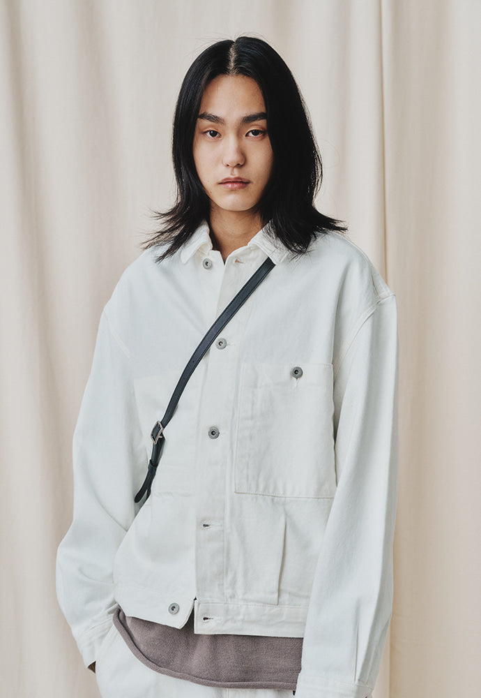Art if acts - Trucker Denim Jacket (Off White) product image 4 | TRAB K-Fashion Australia