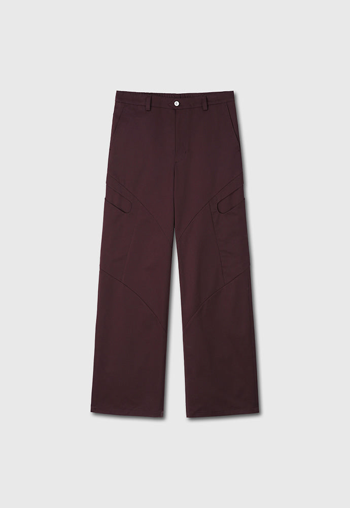 Tonywack - High Density Curved Multi-Pocket Pants (Dark Burgundy) product image 7 | TRAB K-Fashion Australia