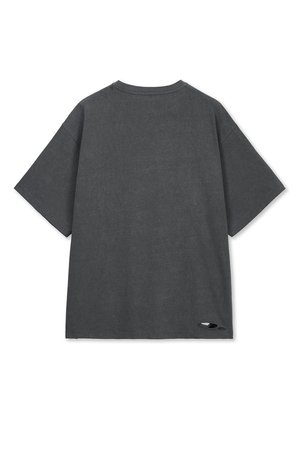 Matin Kim - Distressed Logo Top (Charcoal) product image 2 | TRAB K-Fashion Australia