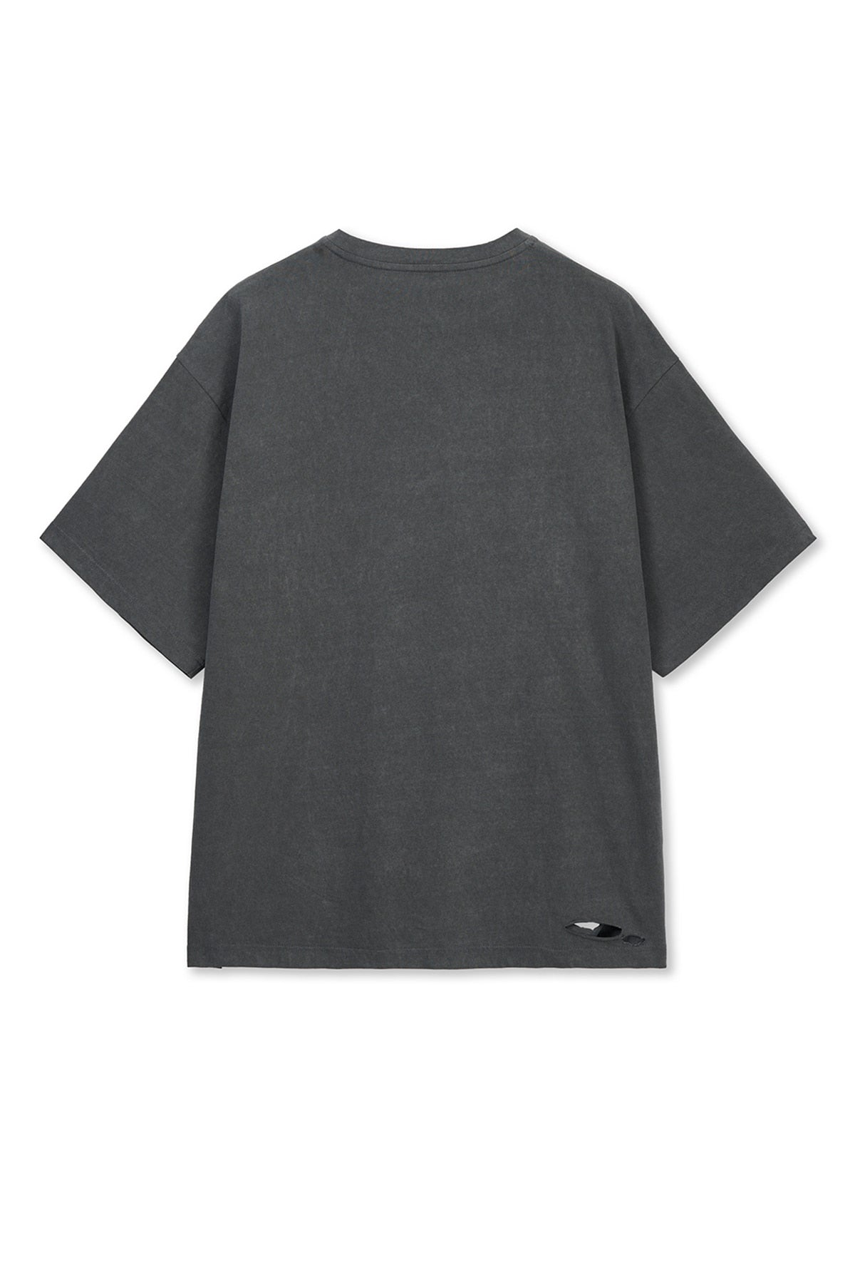 Matin Kim - Distressed Logo Top (Charcoal) product image 2 | TRAB K-Fashion Australia