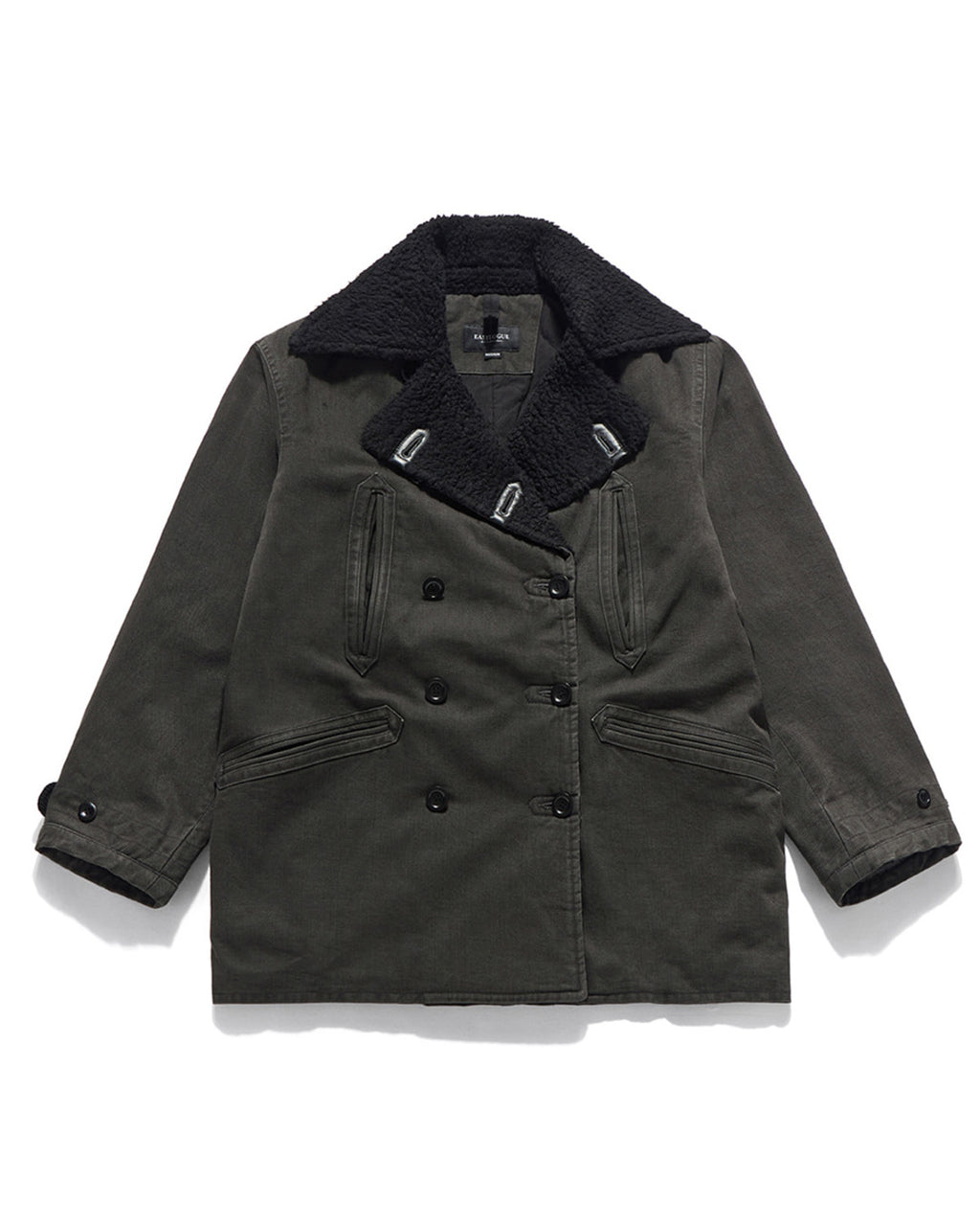 Eastlogue - Barnstormer Shearling Coat (Vintage Charcoal) product image 5 | TRAB K-Fashion Australia