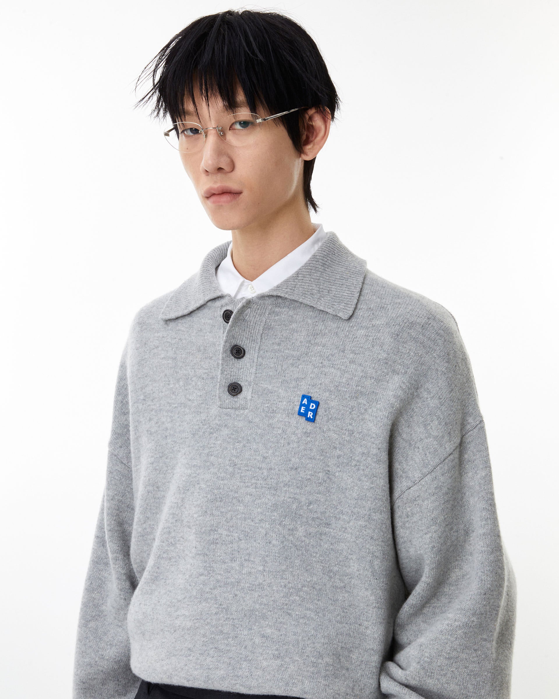 Ader Error - Sig; BL Tag knit 02 (Grey) product image 2 | TRAB K-Fashion Australia