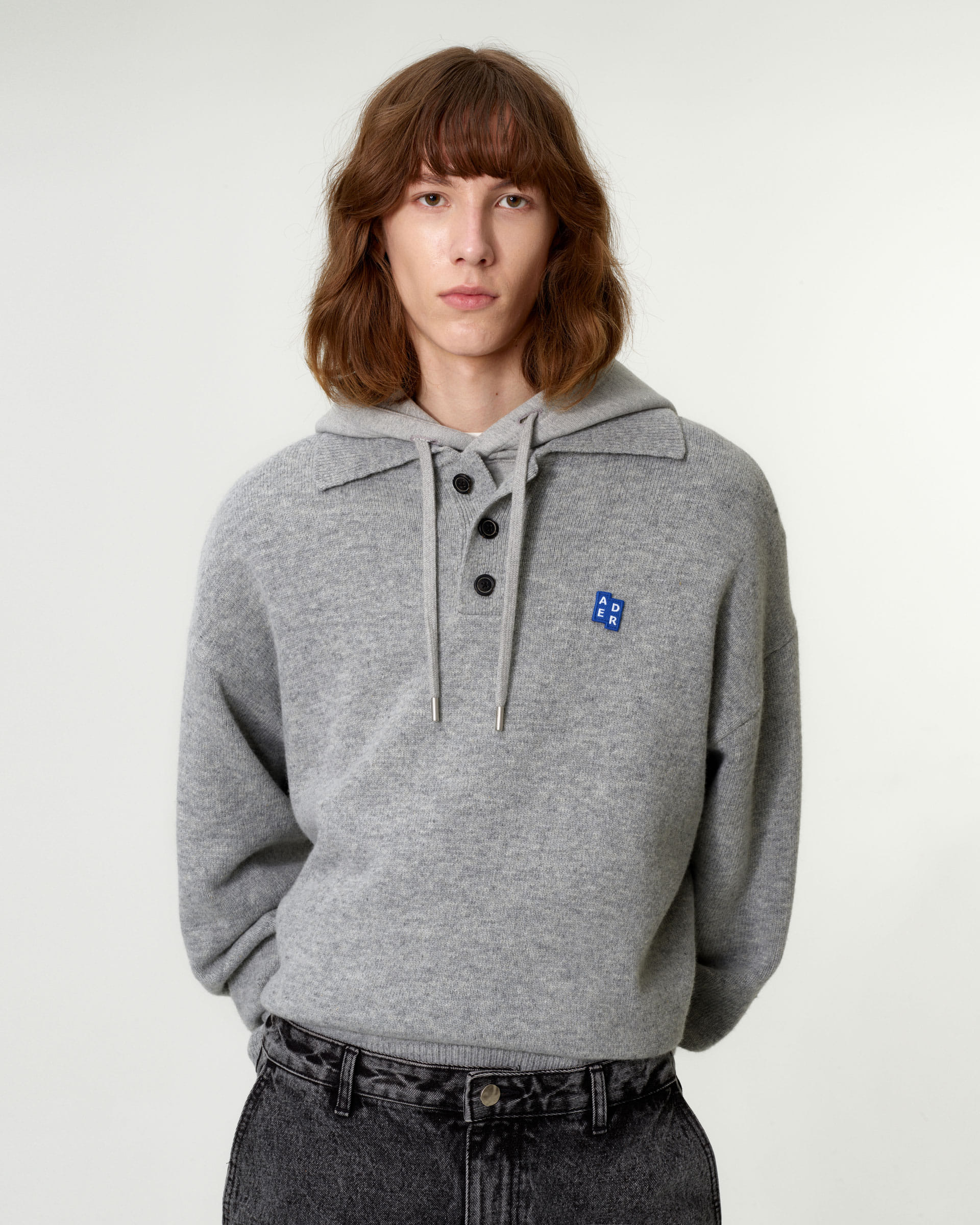 Ader Error - Sig; BL Tag knit 02 (Grey) product image 4 | TRAB K-Fashion Australia