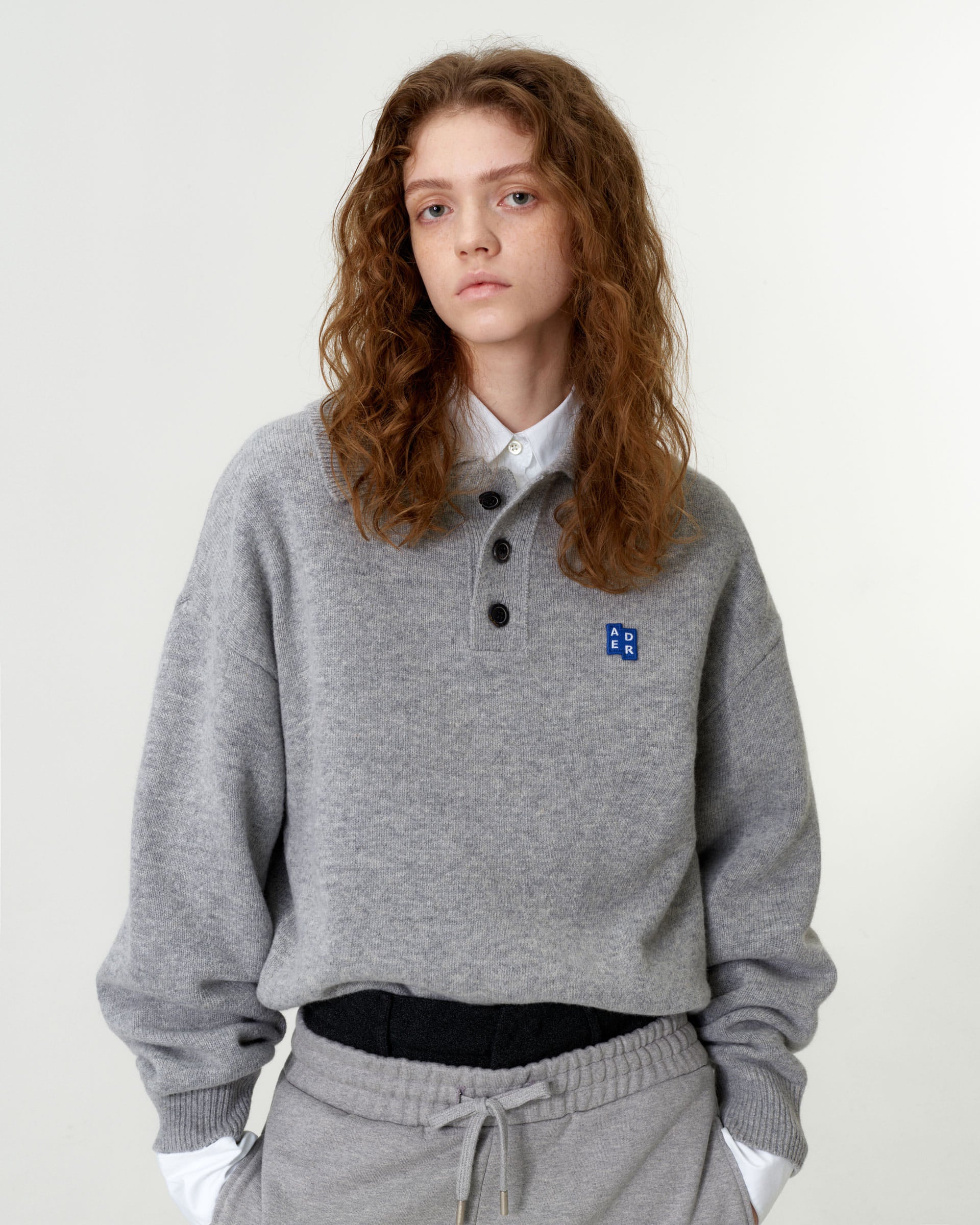 Ader Error - Sig; BL Tag knit 02 (Grey) product image 2 | TRAB K-Fashion Australia