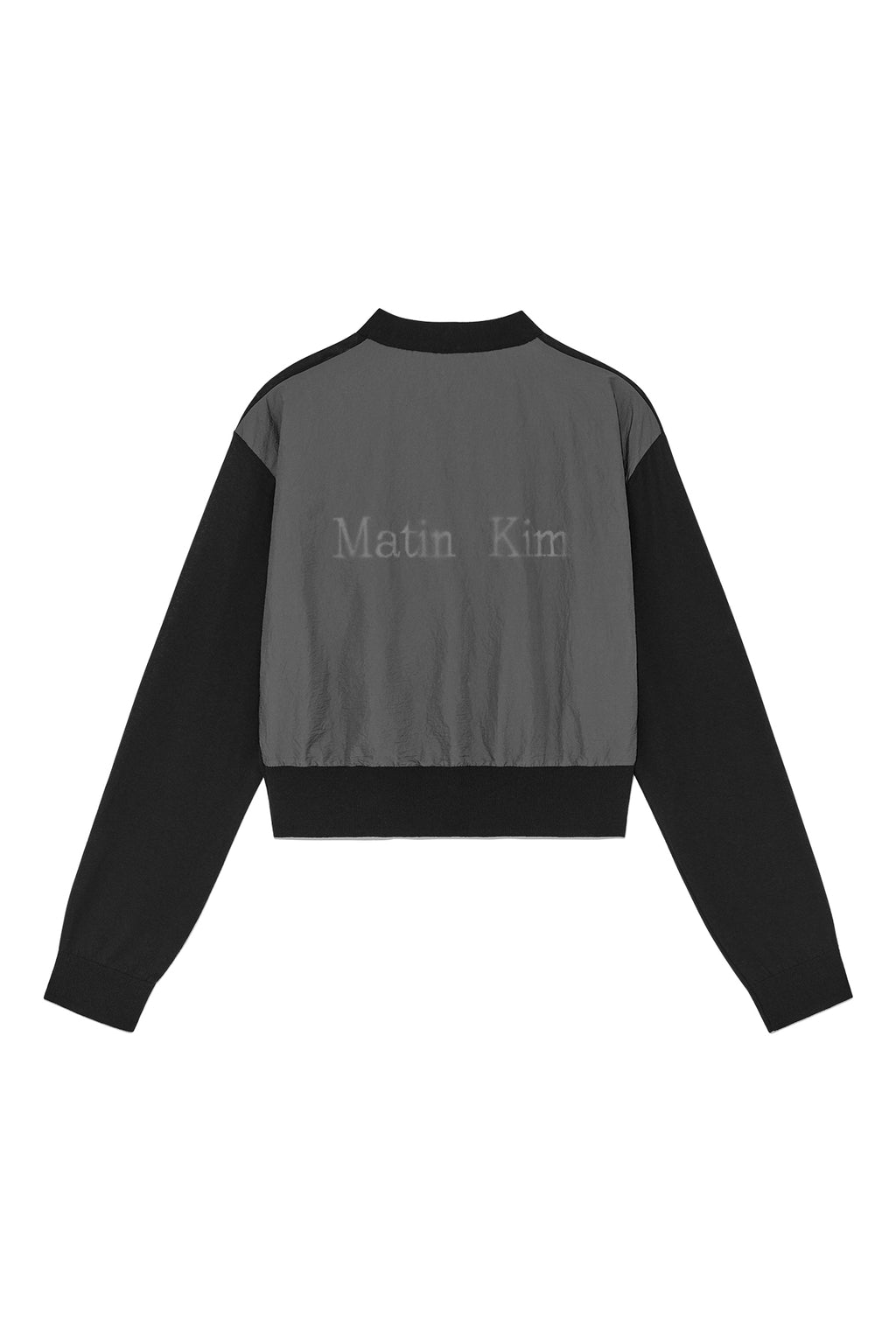 Matin Kim - Back Logo See Through Cardigan (Black) product image 2 | TRAB K-Fashion Australia