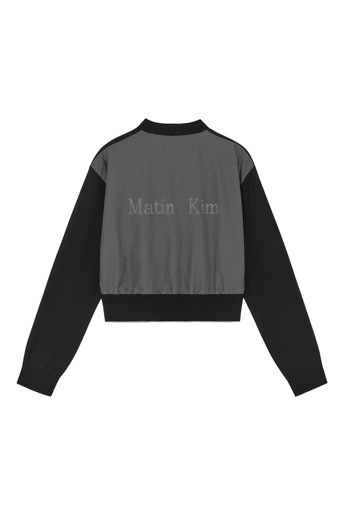 Matin Kim - Back Logo See Through Cardigan (Black) product image 2 | TRAB K-Fashion Australia
