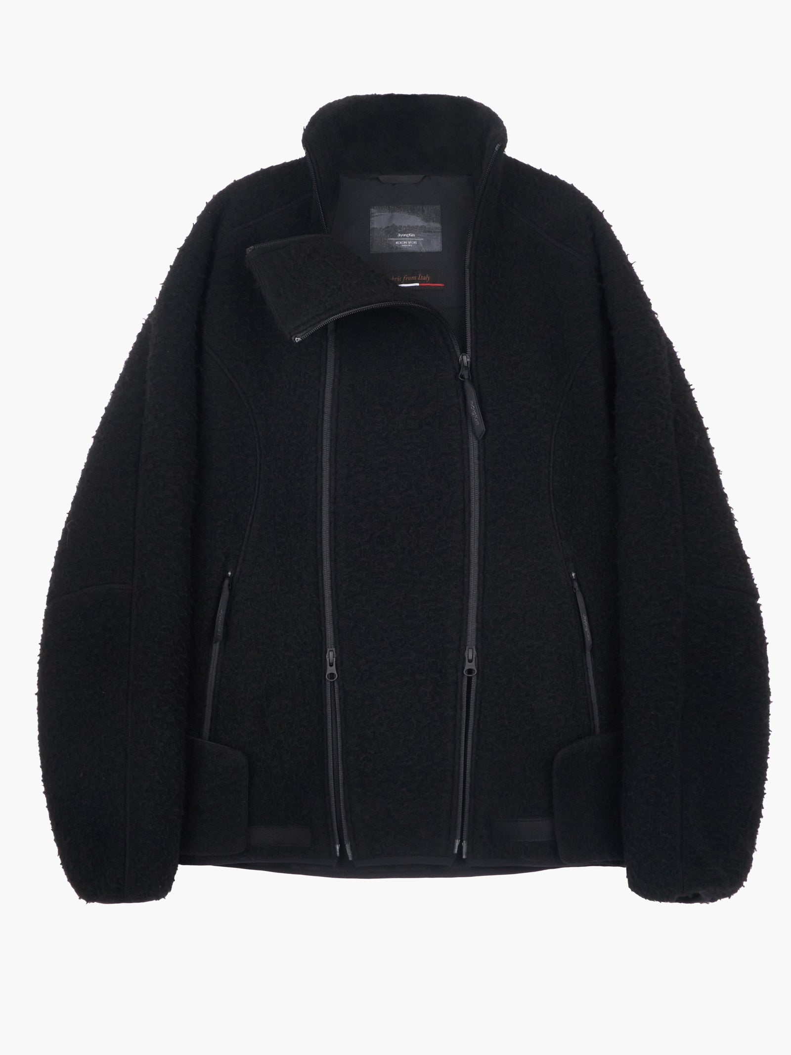 Jiyong Kim - Double Zip Fleece (Black) product image 12 | TRAB K-Fashion Australia