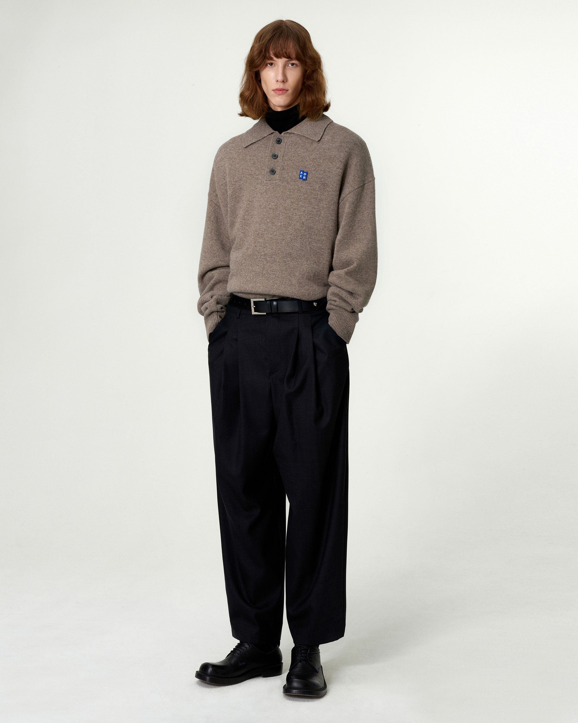 Ader Error - Sig; BL Tag knit 02 (Beige) product image 1 | TRAB K-Fashion Australia