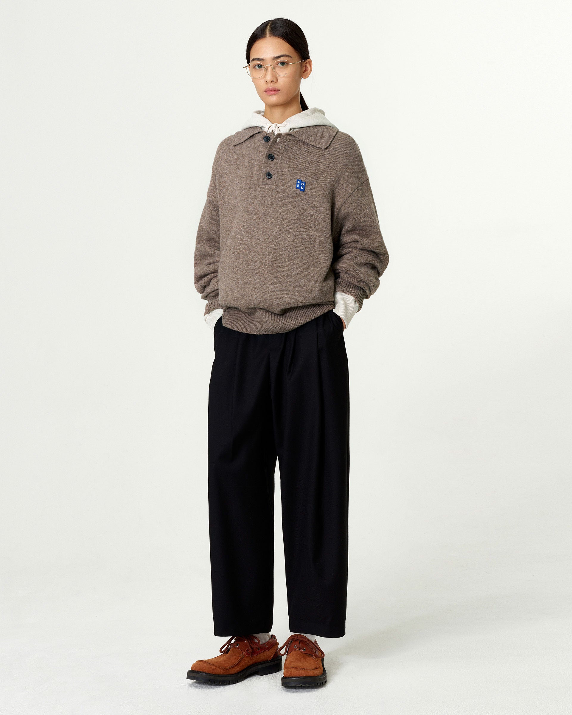 Ader Error - Sig; BL Tag knit 02 (Beige) product image 1 | TRAB K-Fashion Australia