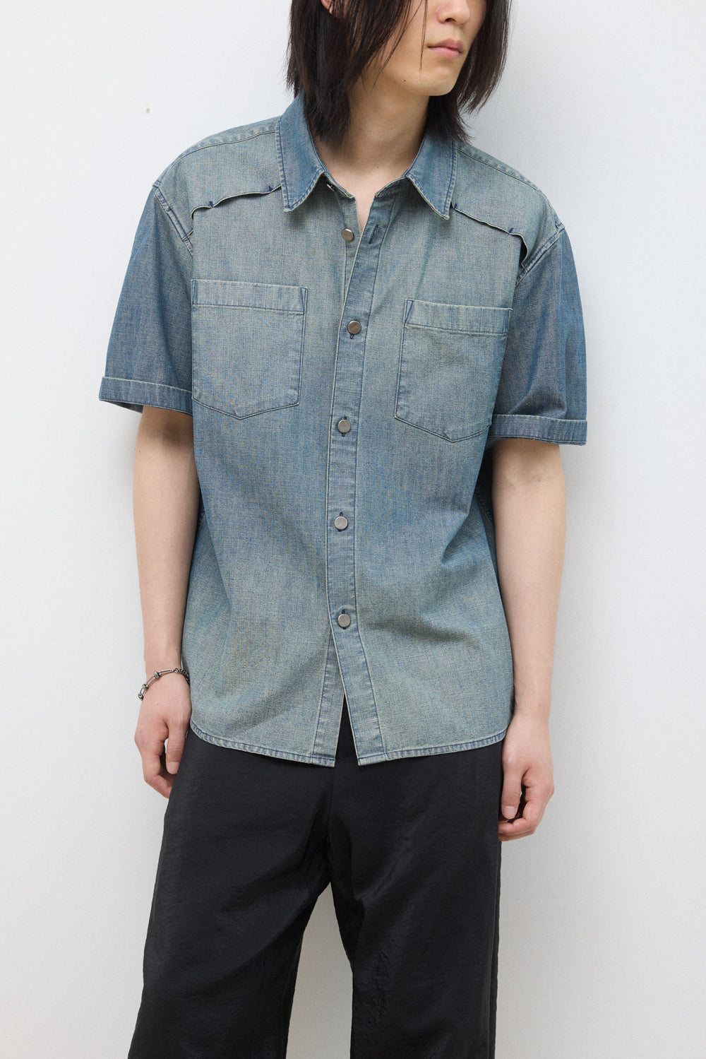 Hatchingroom - Vented Shirt Chambray (Blue) product image 15 | TRAB K-Fashion Australia