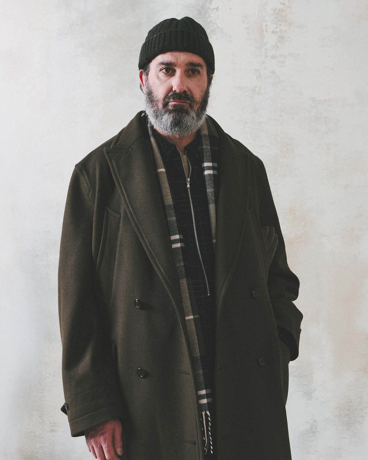 Eastlogue - Chester Field Coat (D.olive Wool) product image 3 | TRAB K-Fashion Australia