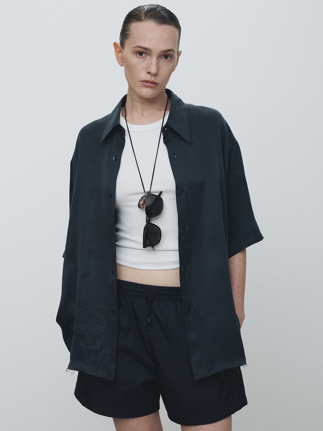 Tonywack - Drawstring Tech Shorts (Dark Navy) product image 1 | TRAB K-Fashion Australia