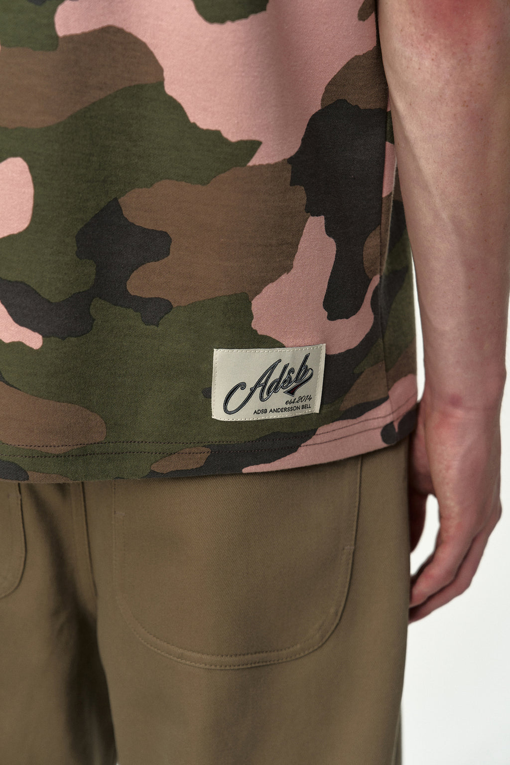 Andersson Bell - (essential) Camouflage Ringer T-Shirt (Pink Camouflage) product image 6 | TRAB K-Fashion Australia