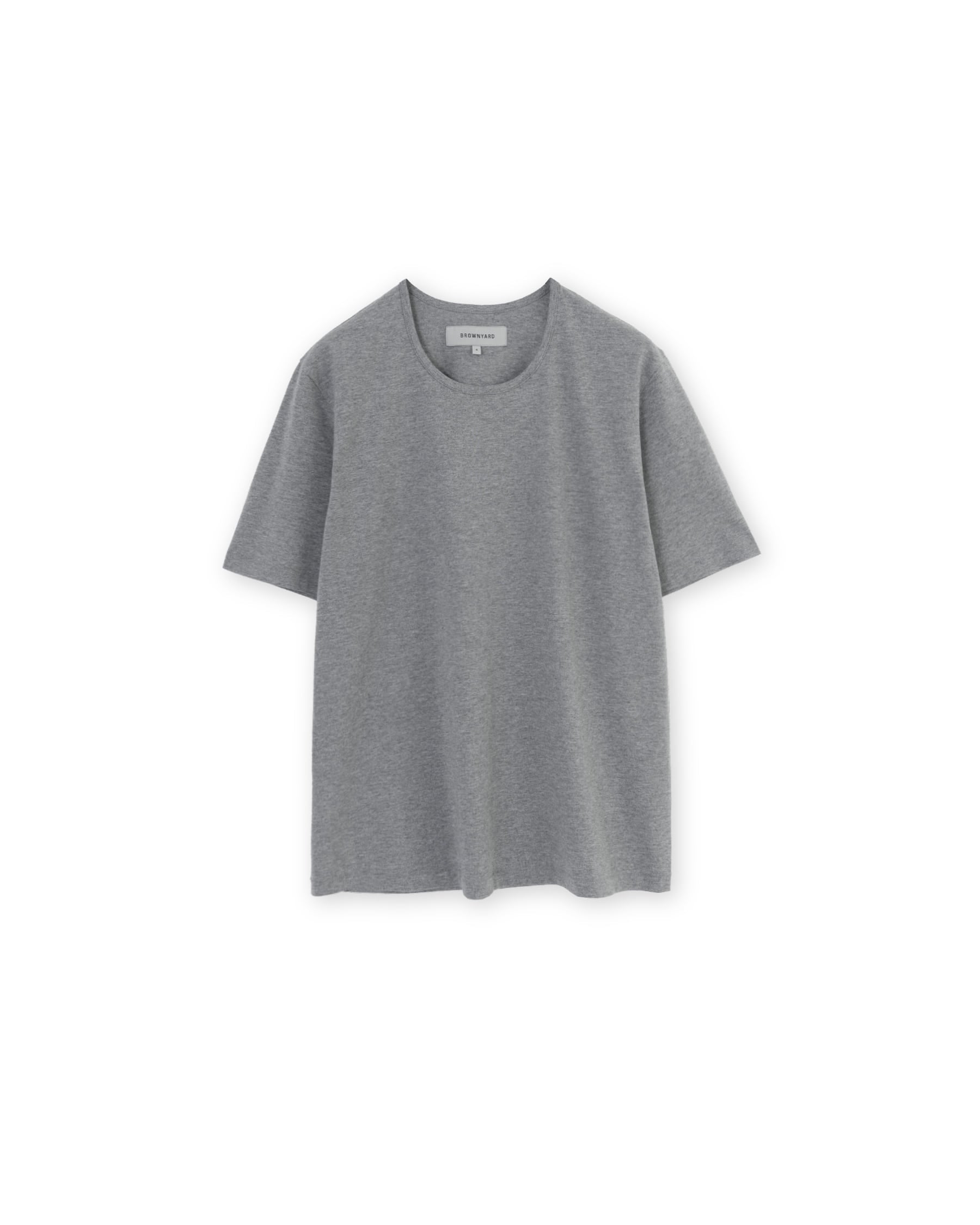 Brownyard - U Neck T Shirt (Grey) product image 3 | TRAB K-Fashion Australia