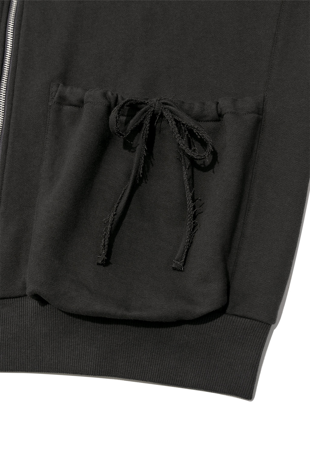 Matin Kim - Volume Pocket Hoody Zip Up (Charcoal) product image 6 | TRAB K-Fashion Australia