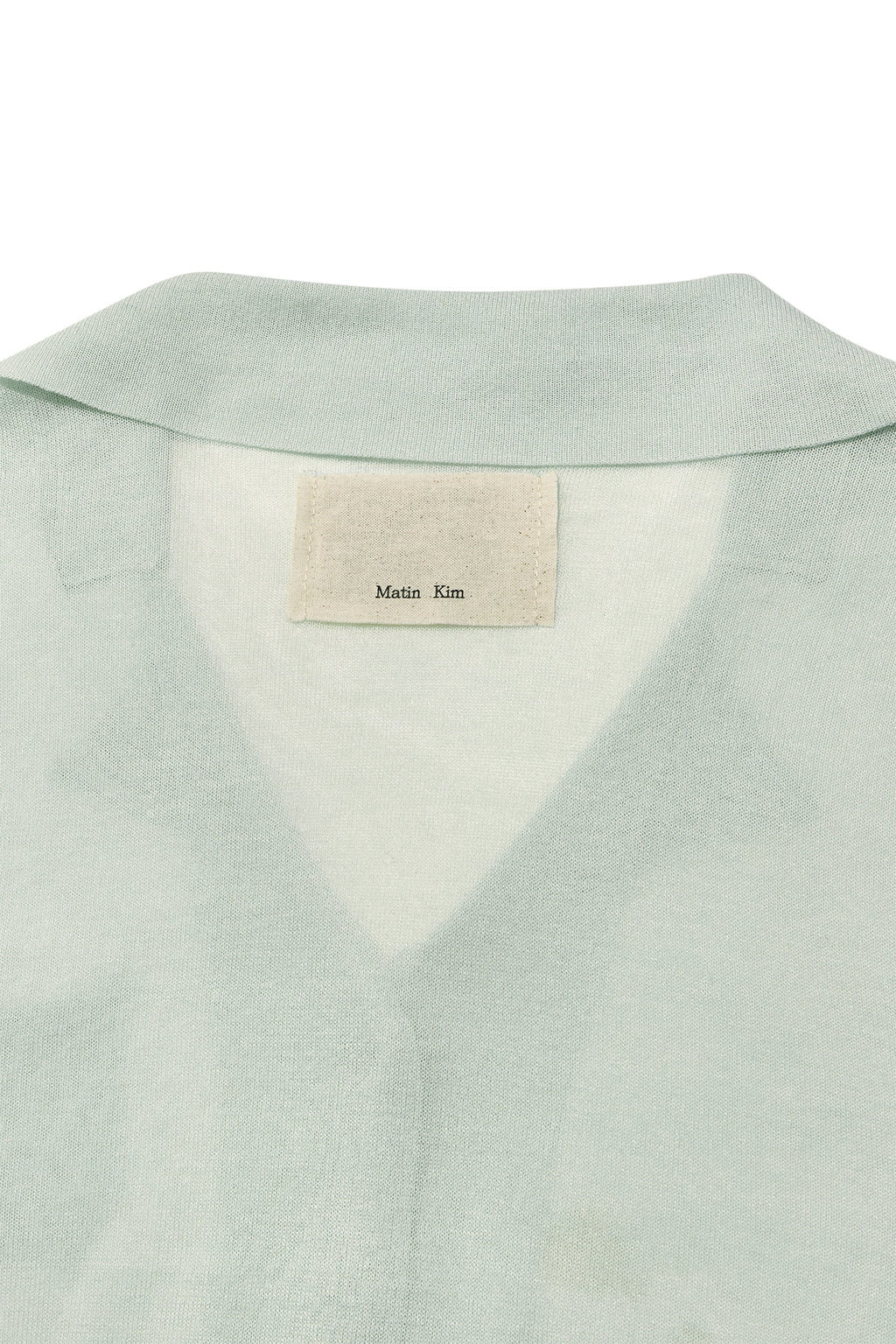 Matin Kim - String Point Plain Long Cardigan (Mint) product image 5 | TRAB K-Fashion Australia