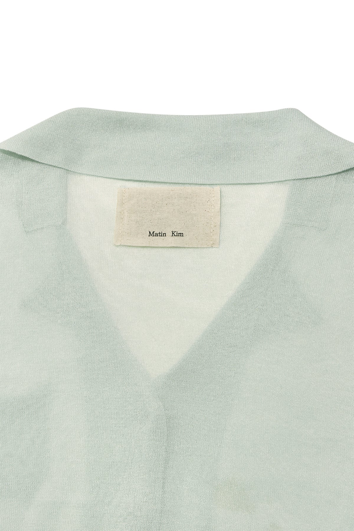 Matin Kim - String Point Plain Long Cardigan (Mint) product image 5 | TRAB K-Fashion Australia