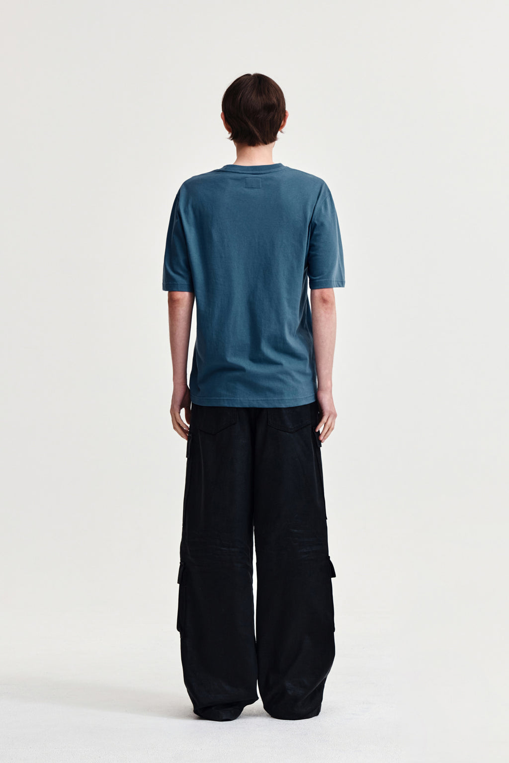 Matin Kim - Wavy Logo Graphic Top (Blue) product image 7 | TRAB K-Fashion Australia