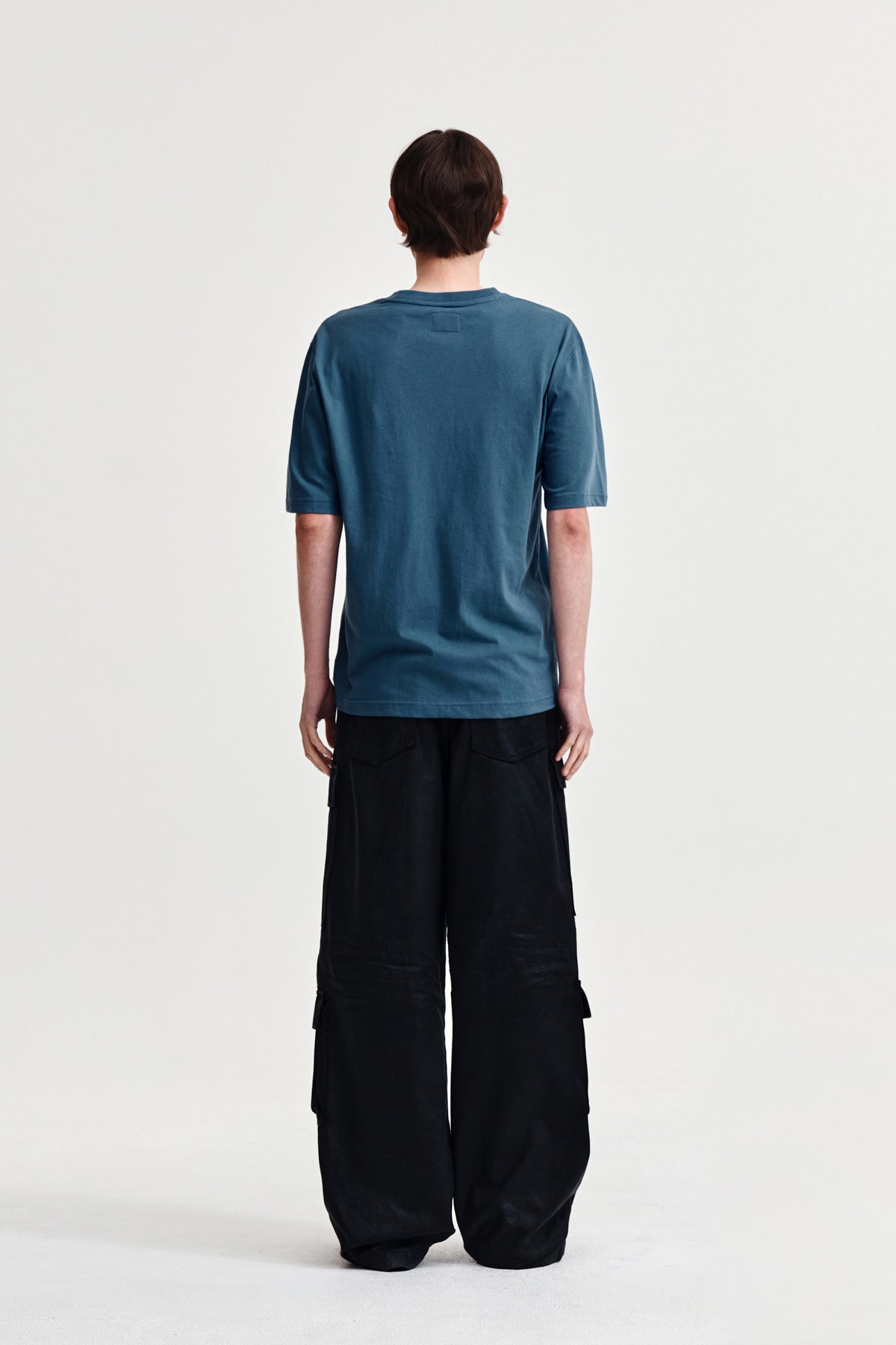 Matin Kim - Wavy Logo Graphic Top (Blue) product image 7 | TRAB K-Fashion Australia