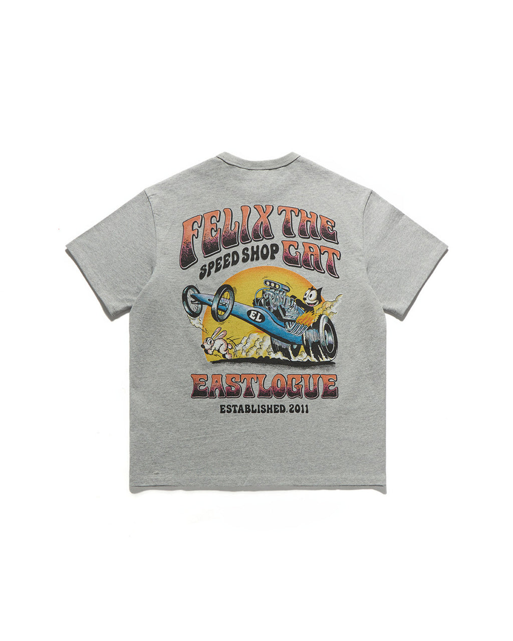 Eastlogue - Feilx Speedster Raceing T-shirts (Melange Grey) product image 1 | TRAB K-Fashion Australia