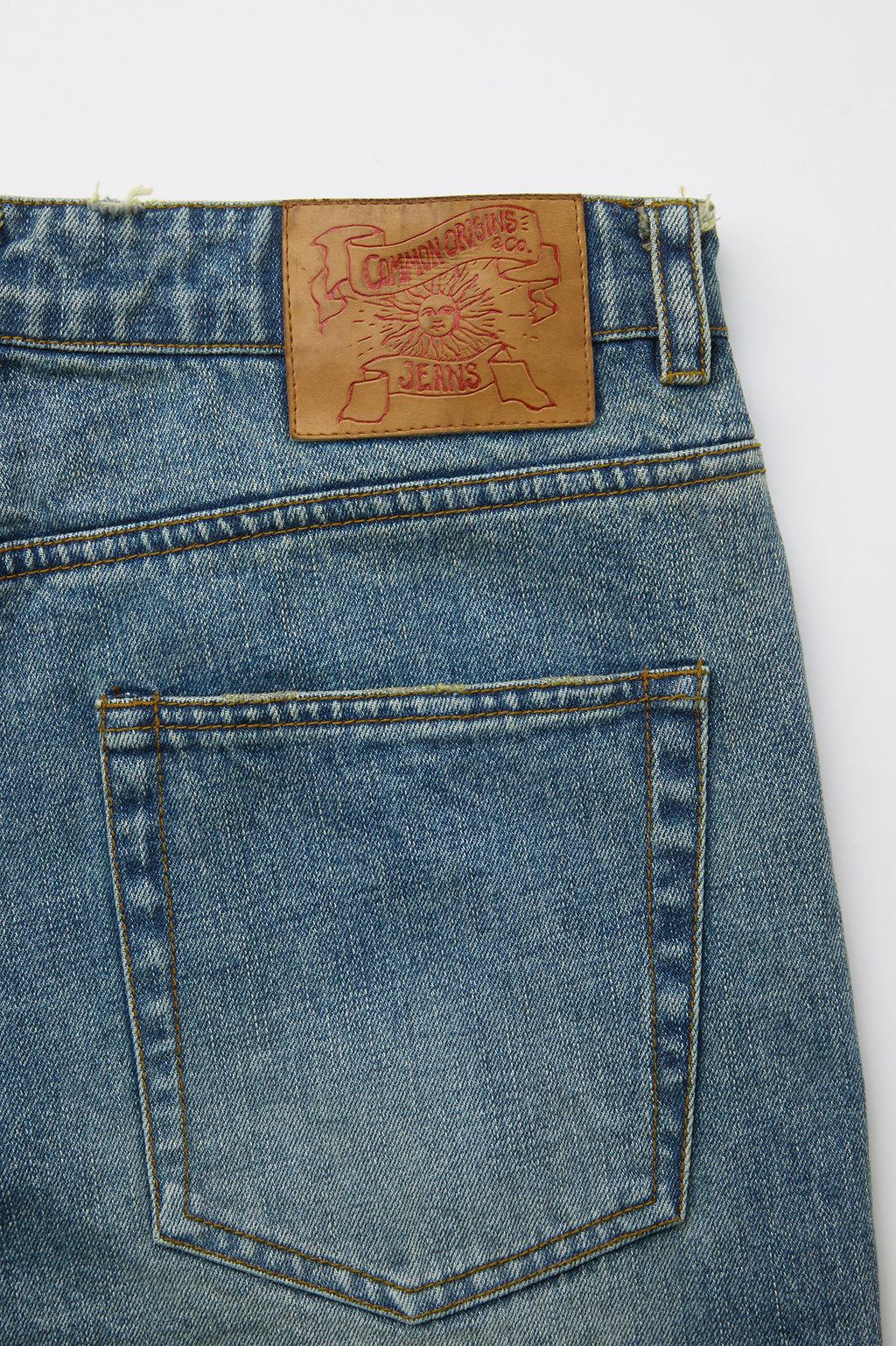 Coor - Straight Leg Pressed Denim Jeans (Washed Blue) product image 6 | TRAB K-Fashion Australia