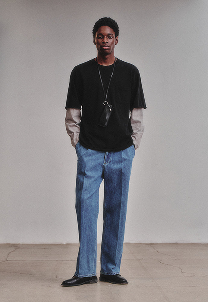 Art if acts - Layered Long Sleeve (Black/Cliff) product image 2 | TRAB K-Fashion Australia