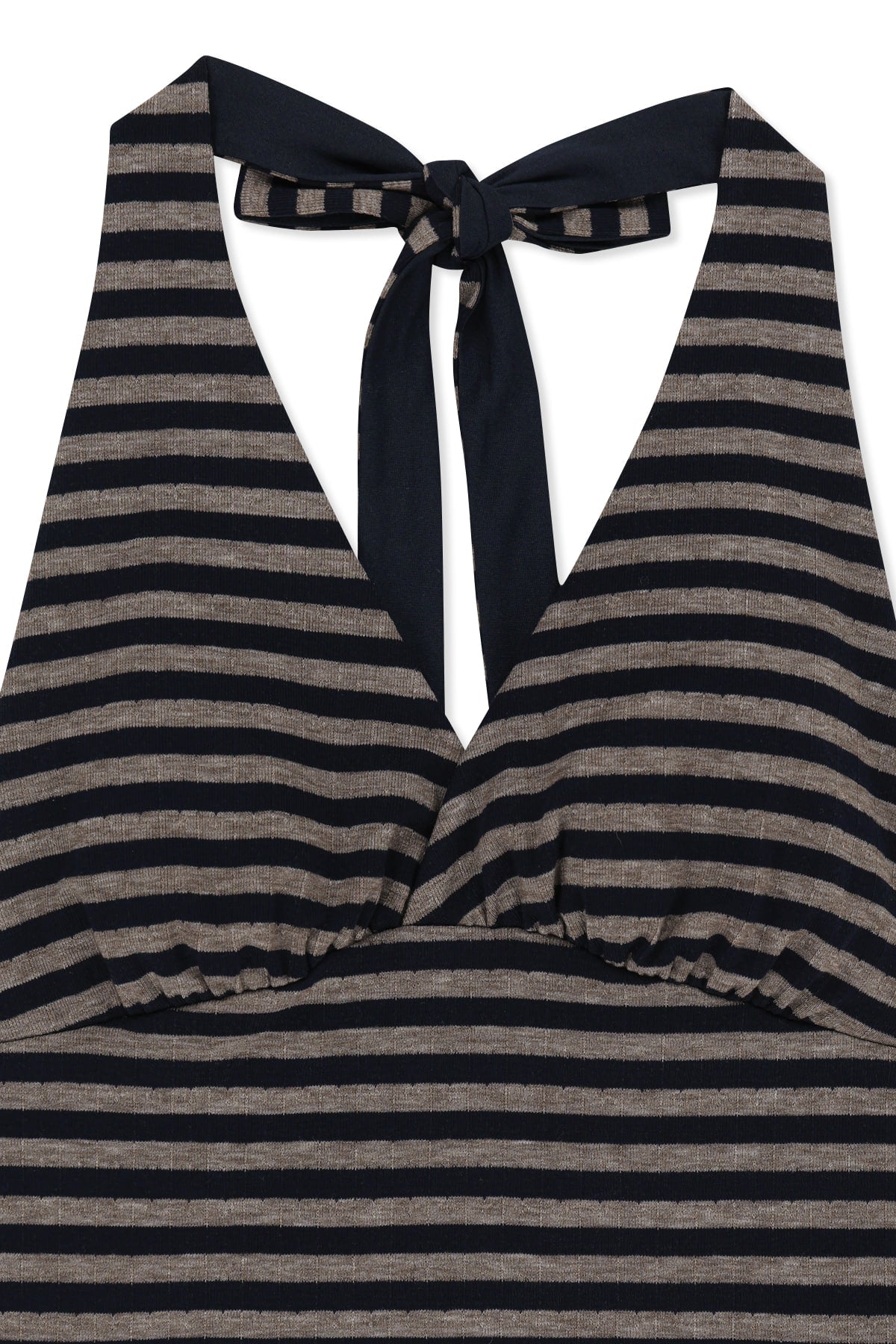 Matin Kim - Striped Halter Neck Top (Navy) product image 3 | TRAB K-Fashion Australia