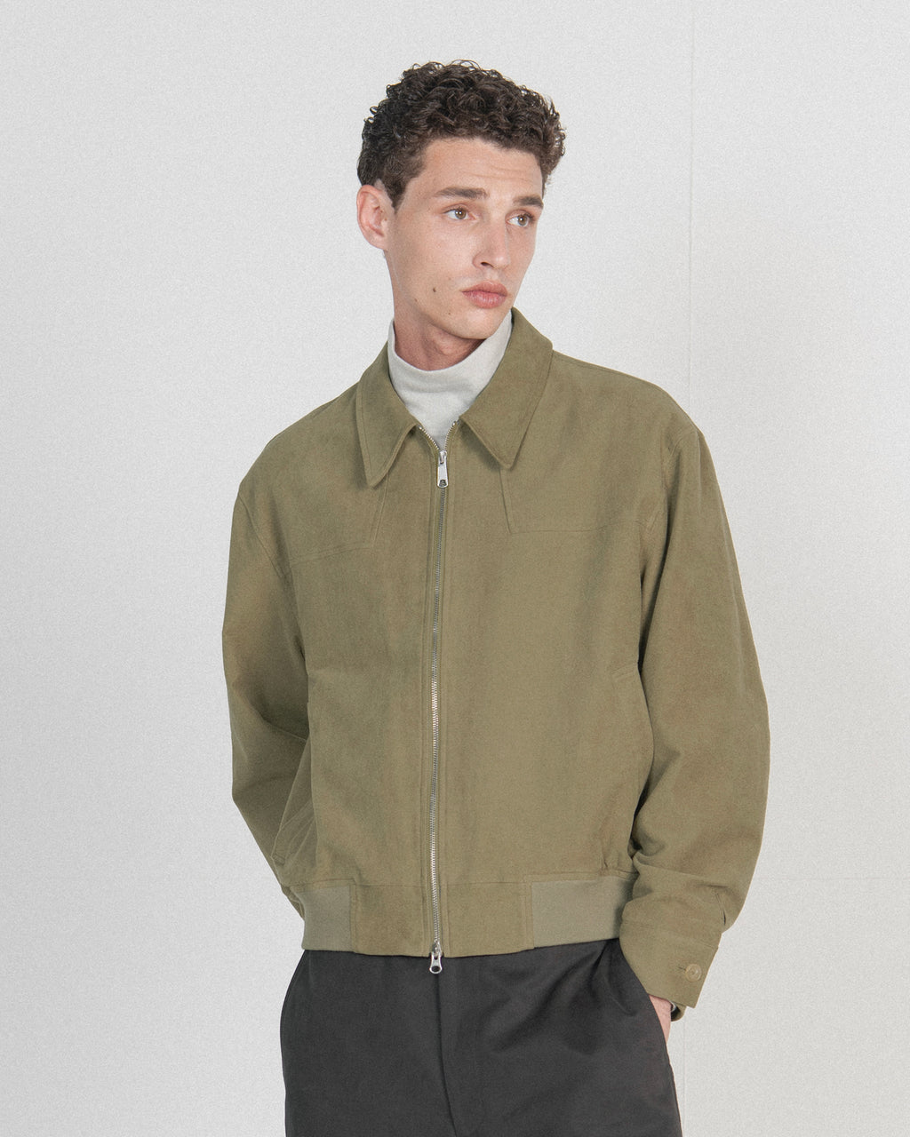 Brownyard - Moleskin Blouson (Khaki) product image 1 | TRAB K-Fashion Australia