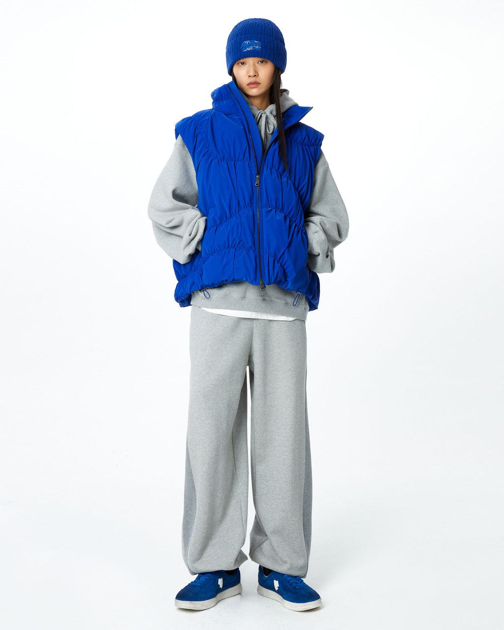 Ader Error - Aren down vest (Z-Blue) product image 1 | TRAB K-Fashion Australia