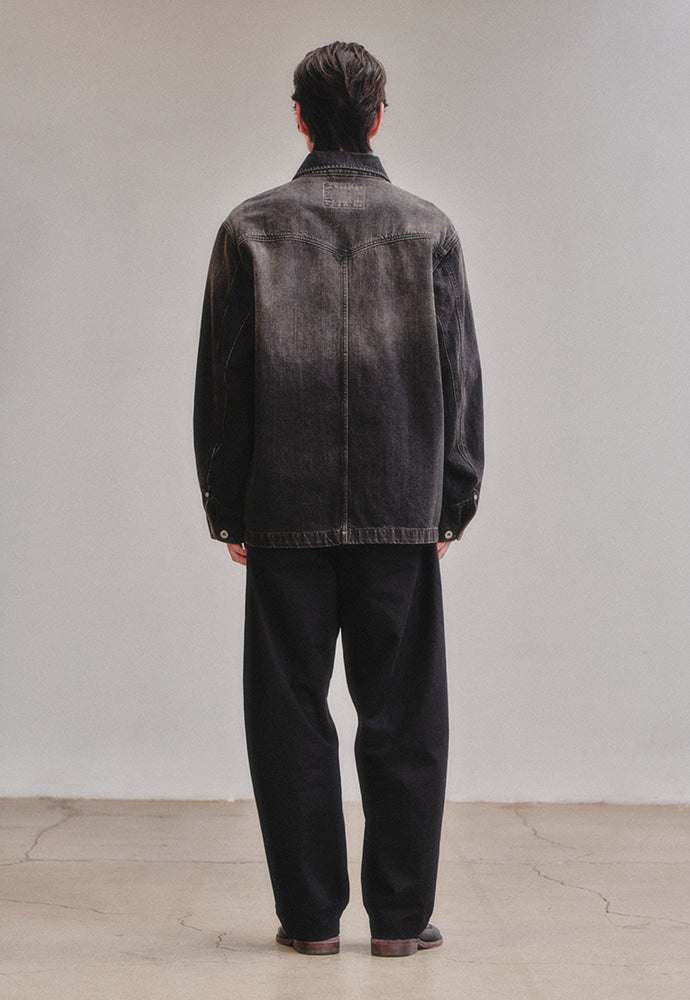 Art if acts - Denim Western Coverall Jacket (Used Black) product image 6 | TRAB K-Fashion Australia