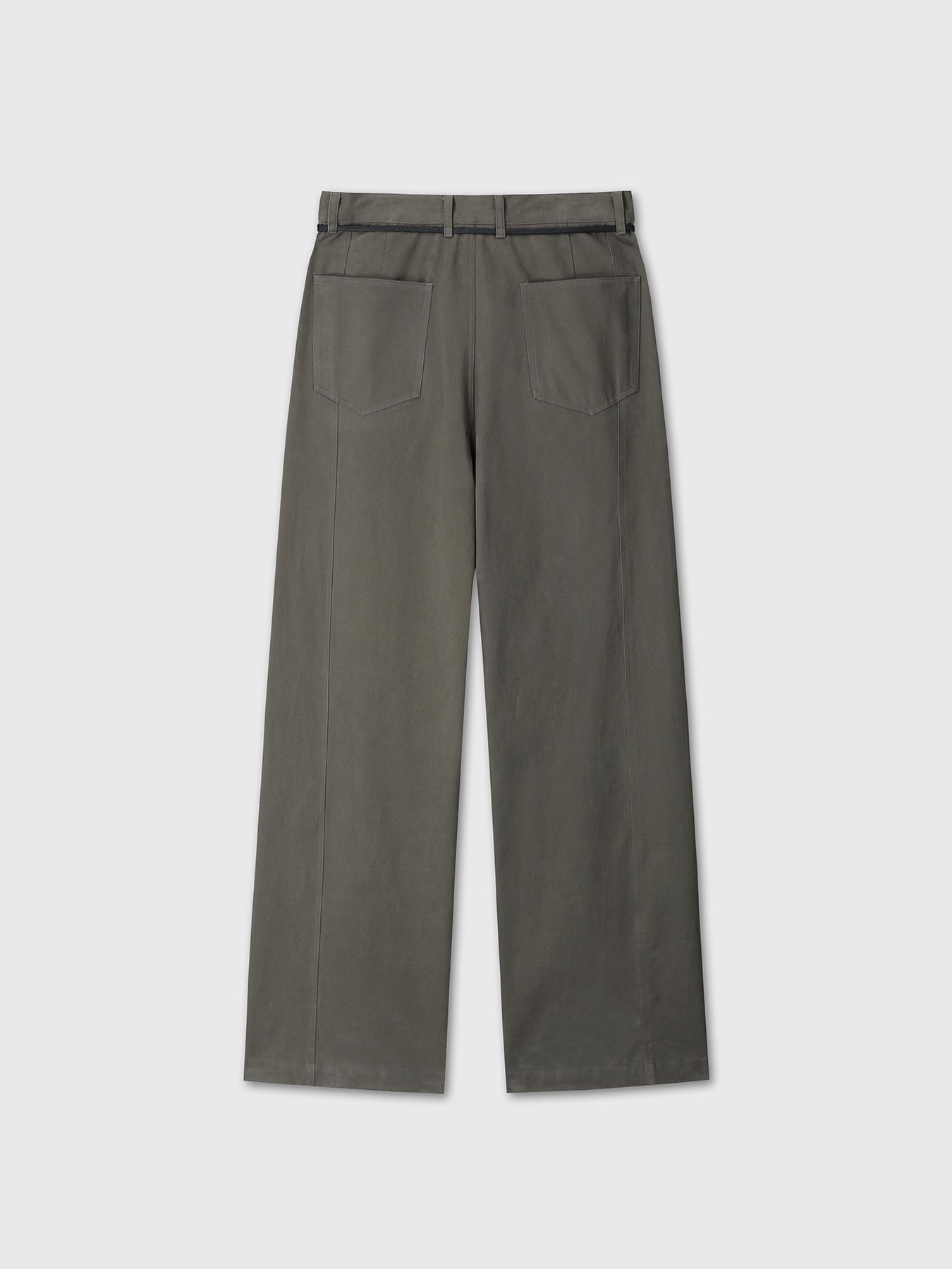 Tonywack - Brushed Cotton Drill Relaxed String Pants (Olive) product image 12 | TRAB K-Fashion Australia