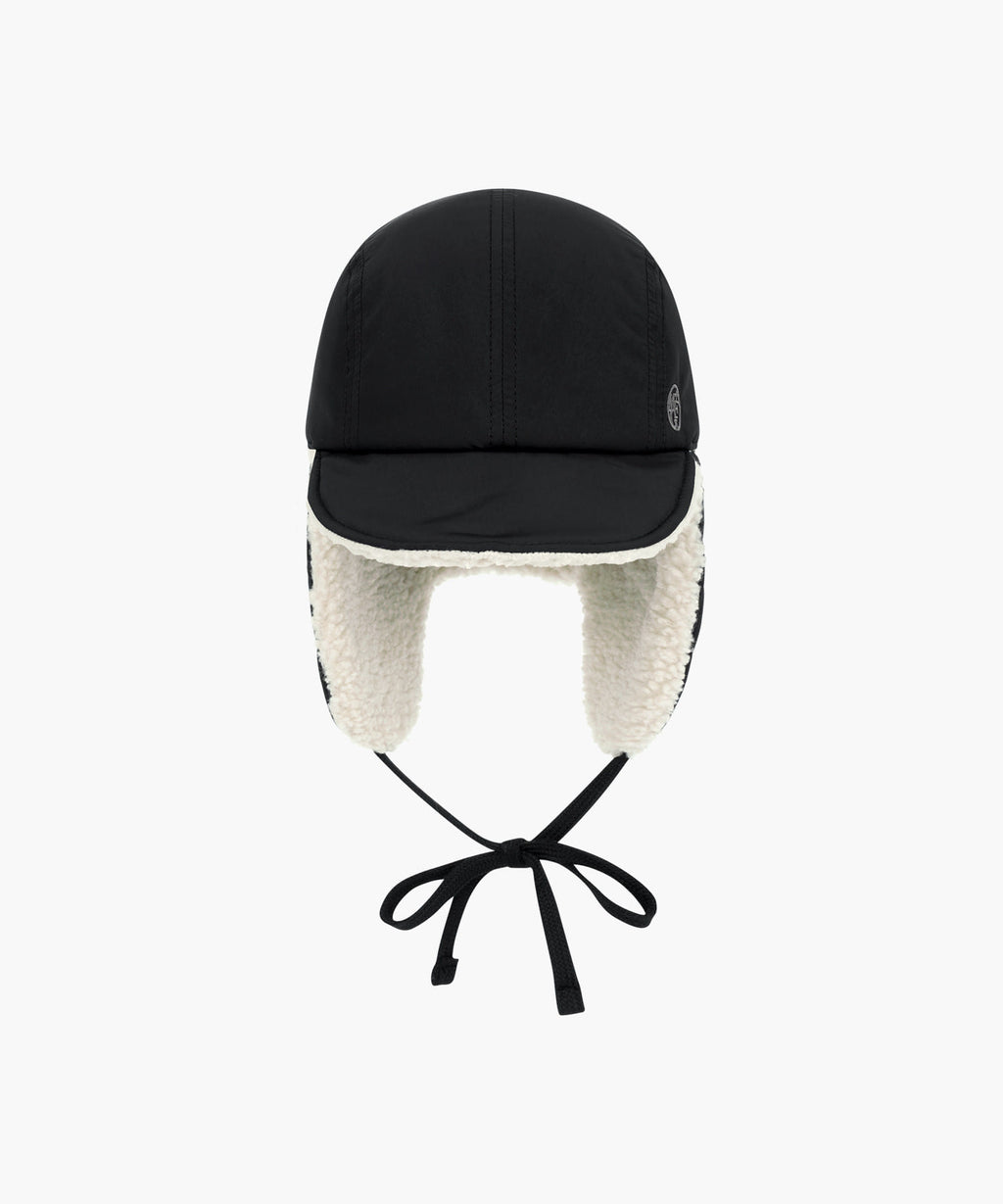 Marithe & Francois Girbaud - Quilted Earflap Cap (Black) product image 2 | TRAB K-Fashion Australia