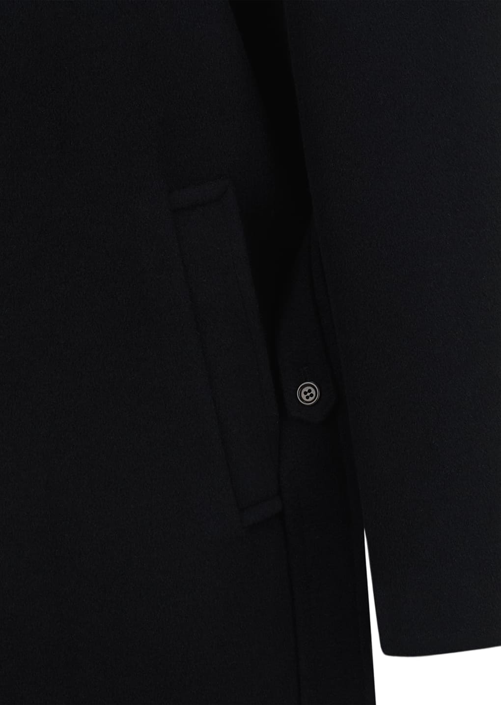 Amomento - men's single breasted long coat (Black) product image 12 | TRAB K-Fashion Australia