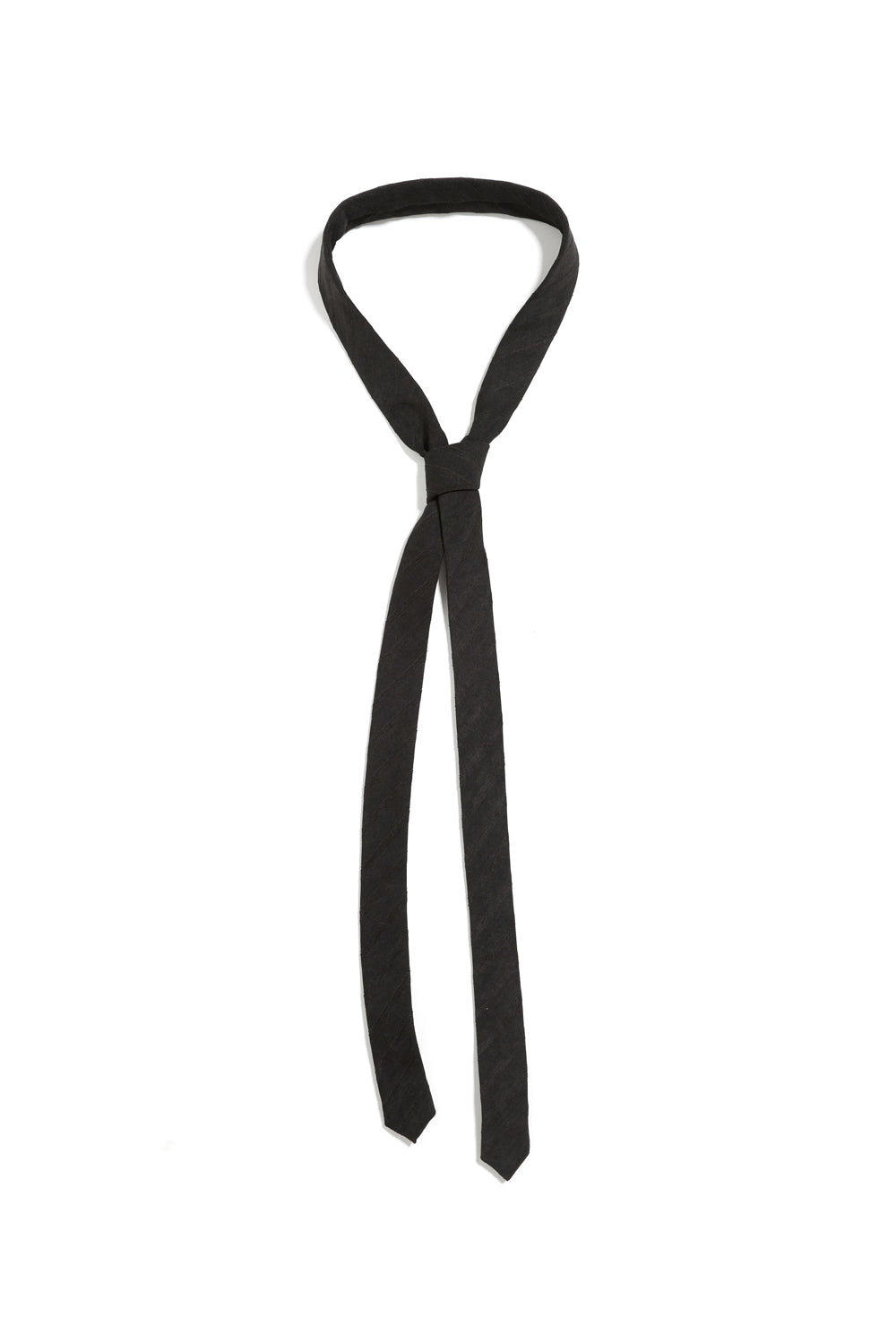 Hatchingroom - Pete Tie Velveteen Stripe (Black) product image 1 | TRAB K-Fashion Australia