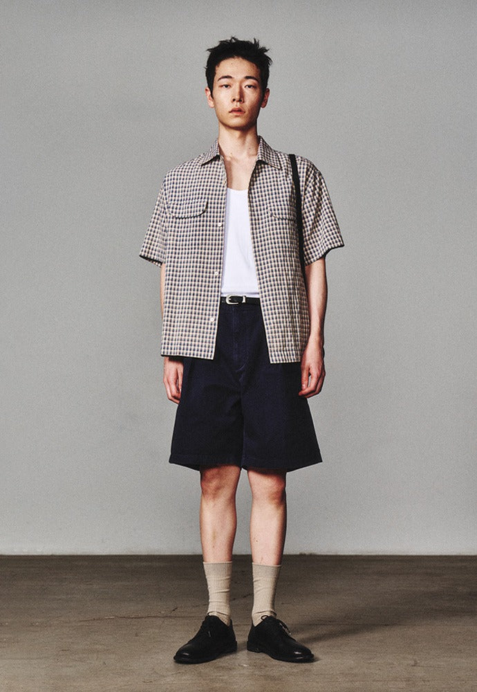 Art if acts - Washed Chino Shorts (Vintage Navy) product image 1 | TRAB K-Fashion Australia