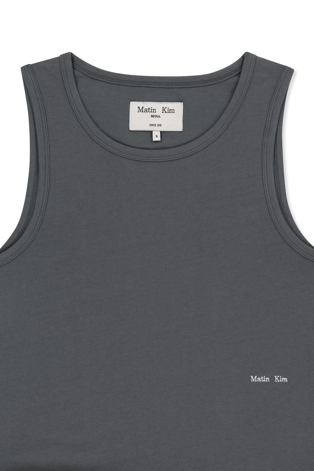 Matin Kim - Hem Tie Detail Sleeveless Top (Charcoal) product image 3 | TRAB K-Fashion Australia