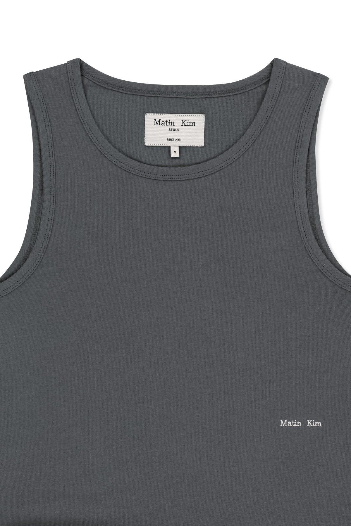 Matin Kim - Hem Tie Detail Sleeveless Top (Charcoal) product image 3 | TRAB K-Fashion Australia