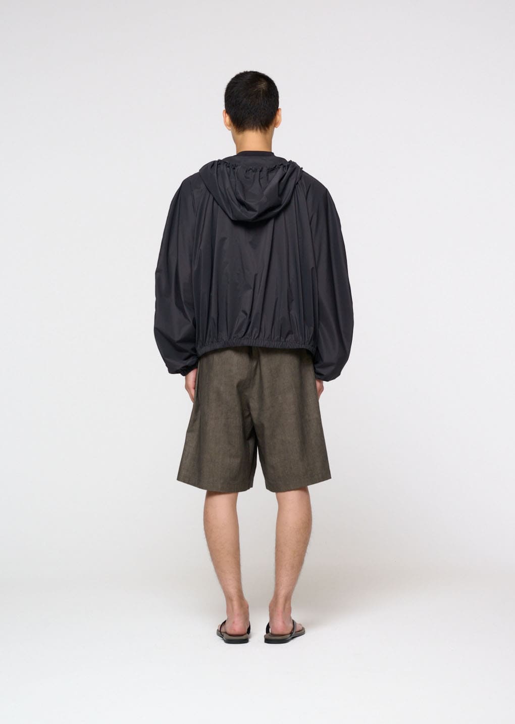 Amomento - Linen Drawstring Shorts (Brown) product image 4 | TRAB K-Fashion Australia