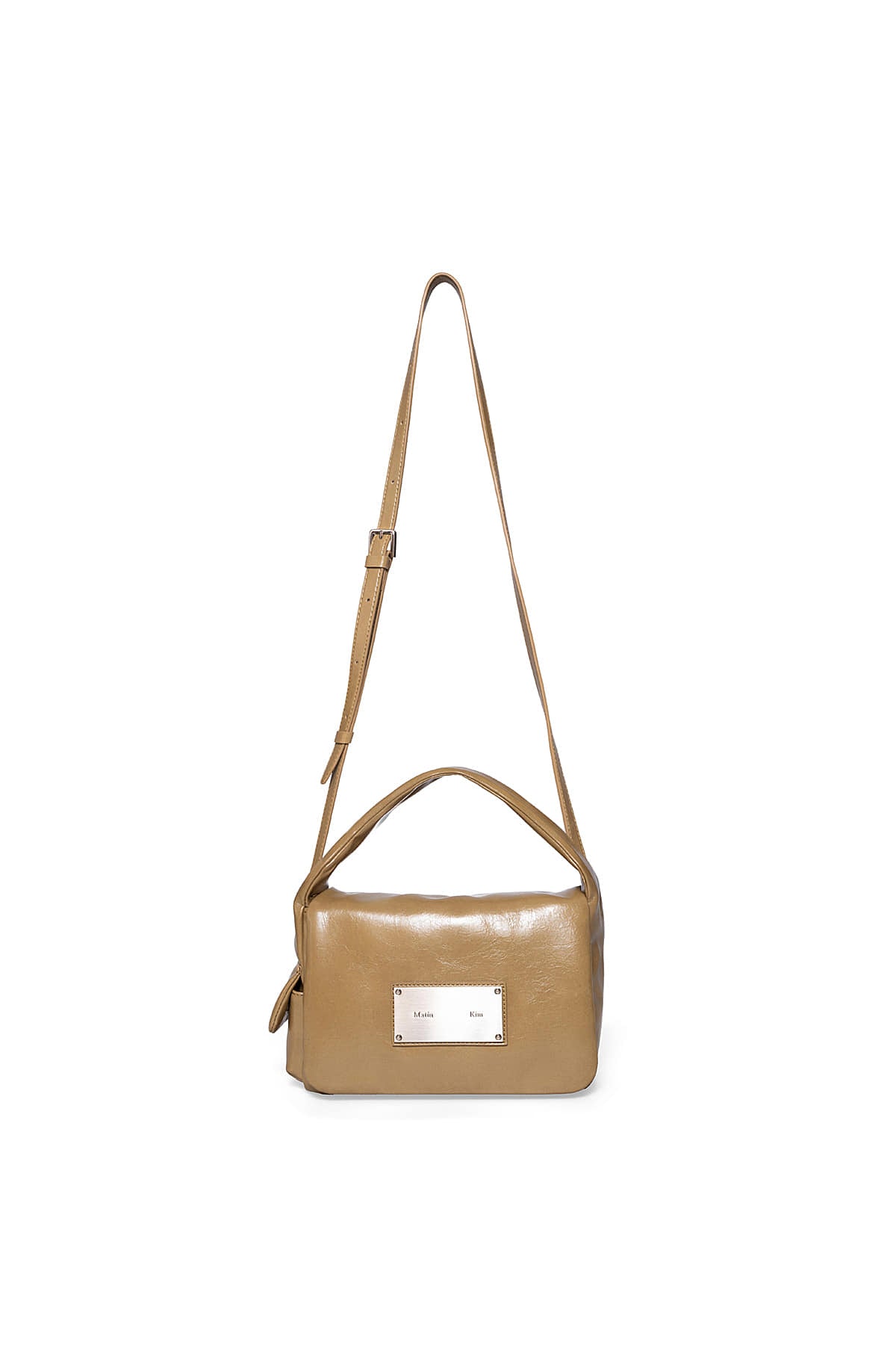 Matin Kim - Padded Flap Mini Bag (Khaki) product image 4 | TRAB K-Fashion Australia