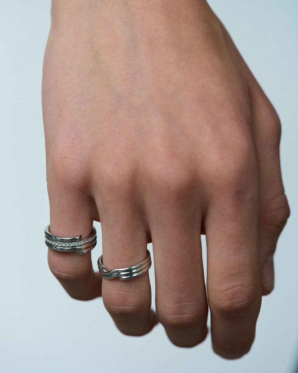 Numbering - Coil Spiral Pave Ring #8407 product image 5 | TRAB K-Fashion Australia